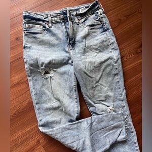 Old Navy Light Wash Distressed Boyfriend Jeans